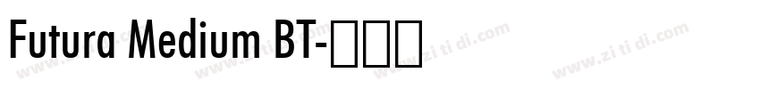 Futura Medium BT字体转换